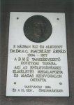 Macskássy Árpád emléktábla