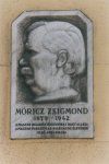 Móricz Zsigmond emléktábla