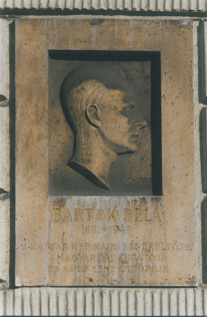Bartók Béla emléktábla