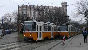 Széll Kálmán tér - továbbra is ideiglenes végállomásig jár a 18-as, az 59-es és a 61-es villamos (foto:iho.hu)